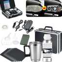 Car Headlight Restoration Kit, Auto Headlight Lens Polish Repair Kit Atomizing Cup Headlight Vapor Renovation Tool with 200ml Liquid for Repair of Scratch,Yellowed, Haze, Oxidized, Cracked Headlights