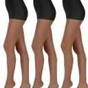 L'eggs Everyday Control Top Sheer Toe Pantyhose for All Day Comfort, 100% Nylon (B, Off Black)
