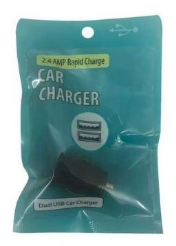 Kole Imports DA323-12 2.4 Amp Dual Port USB Car Charger - Pack of 3