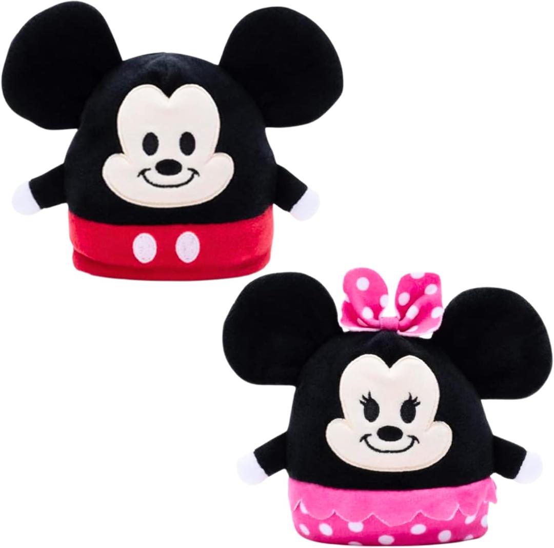 Disney Mickey and Minnie Mouse 10cm Reversible Super Soft Plush Toy