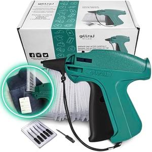 GILLRAJ® Price Tagging Gun【Not-a-Stitch-Gun】 Hangtag Attacher with 4000pcs 2" Long Barbs Fasteners & 6 Needles, Retail Pricing Tag Gun for Stores Consignment Garage Yard Sale