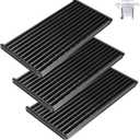 17" Grill Grate for Charbroil Performance TRU-Infrared 450 3-Burner 463370719 463371719 463371116 463371316 463371716, Porcelain Steel Emitter for Charbroil Grill Replacement Parts, 3-Pack