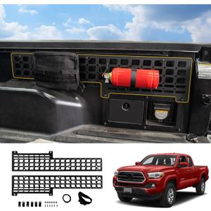 Side Molle Panel Compatible with 2005-2023 Toyota Tacoma 5ft Short Bed Truck Bed Panel Rear Storage Organizer Cargo Shelf Rack Replacement for 2022 Toyota Tacoma Accessories