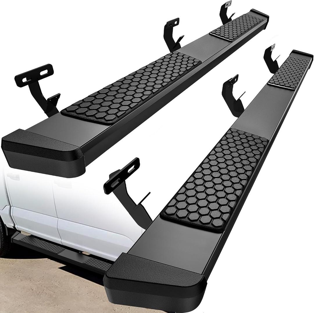 YITAMOTOR 6 Inches Running Boards Compatible with 2009-2018 Dodge Ram 1500 Crew Cab, 2019-2024 1500 Classic, 2010-2026 Ram 2500/3500 Side Steps Textured Black Nerf Bars