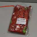 Christmas Tree Skirt 48 Inch,Large Red & Green Merry Christmas Tree Skirt Collar,Soft Farmhouse Xmas Holiday Decoration