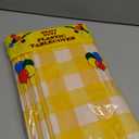 misaya 10 Packs Buffalo Disposable Table Cloth, 54 x 108 Inch Waterproof Plastic Tablecloth, Rectangle Yellow and White Checkered Table Covers for Picnic, Birthday, Party