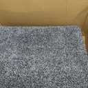 PURRUGS Dirt Trapping Door Mat 34" x 59", Non-Slip Machine Washable Entryway Rug, Dog Doormat, Indoor Front Door Mat, Super Absorbent Entry Rug for Muddy Shoes & Paws, Bluish Grey-Black