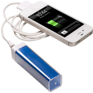 PROMOTIONAL 1800MAH RECHARGEABLE MOBILE POWER BANK, Blue - Pack of 3