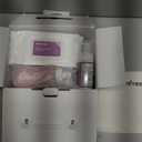 Postpartum Essentials Recovery Kit: Labor Delivery Post Partum 7 Pack Recovery Mom Care Set - Upside Down Peri Bottle | XL Disposable Underwear | Soothing Pads | Perineal Healing Foam | Canvas Bag