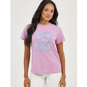 Women's Sketched Flower Graphic Tee, Size S
