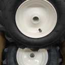 GICOOL 13x5.006" Tiller Tire and Wheel, 【1" Axle Size】, 31/8" Centered Hub, 13x56 Super Lug Tractor & Trencher Tire Replacement