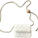 - Mini Belt Bag Waist Bag for Women Fashionable Small Waist Bag Belt Bags for Women Trendy Y2k Accessories (White, Small)