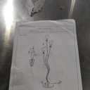 JBZ Flower Floor Lamp for Living Room, 62" Tall Pole Lamp with Foot Switch, with 3 Heads Dimmable LED Lamps for Farmhouse Rustic Bedroom Office, with Plug and 1200LM, 3 Color Temperatures E27