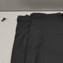 Men's Tall Classic Fit Flex Flat Front Dress Pants Formal Pants for Business & Office (32W x 36L, Black)