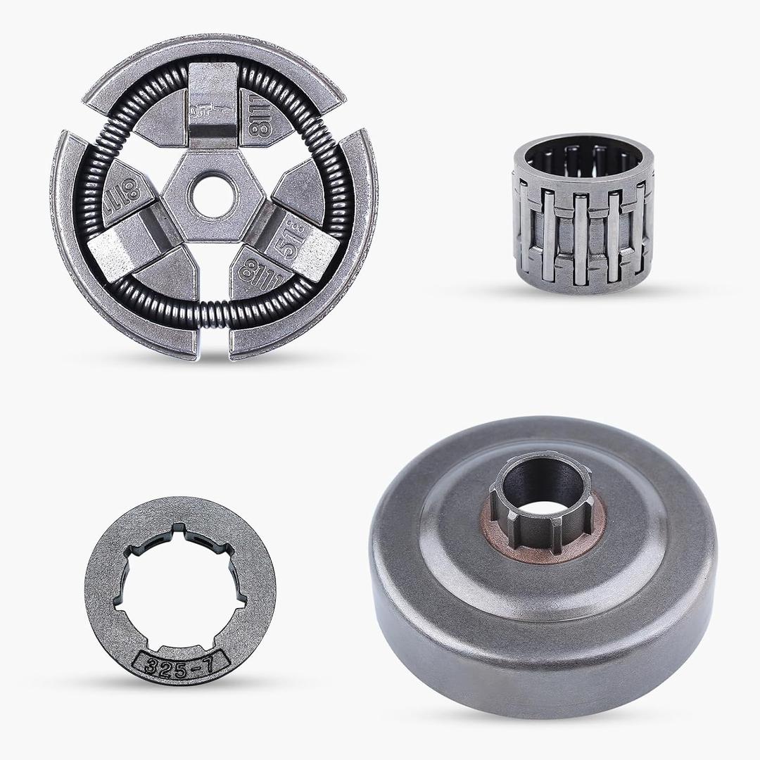 .325" 7T Clutch Drum Sprocket Rim Bearing Set Fit HUSQVARNA 50 51 55 EPA Rancher 154 254 Chainsaw Parts