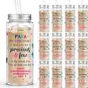 Vesici 24 Pcs Paraprofessional Teacher Appreciation Gift 14.2oz Thank You Tumbler Cups with Lids and Straws Bulk Plastic Reusable Inspirational Gifts for Coworker Teacher Administrator Coach Mentor
