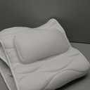 OMYSTYLE Full Body Bath Pillow, Bath Pillows for tub with Mesh Washing Bag & 21 Non-Slip Suction Cups, Spa Bathtub for Head Neck Shoulder and Back Support - 5D Air Mesh & Quick Drying