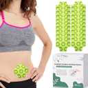 Organic Castor Oil Pack Wrap,Self-Adhesive, Flexible Highly Absorbent Wrap Packs for Better Absorb Castor Oil Belly Button, Organic Cotton, No Wash, Easy to Use