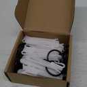 1.25 Inch Curtain Rings with Hooks, 24 Pack Black Metal Drapery Rings with Pins Fits Up to 1 Inch Curtain Rods