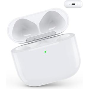 Wireless Charging Case Compatible with AirPods 4, Replacement Case for AirPods 4 with Bluetooth Pairing Sync Button, Earbuds Not Included (USB-C Port)
