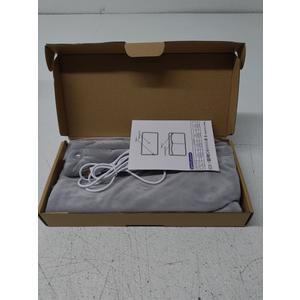 Grey USB Electric Hand Warmer Heating Pad 15.8X11 Inches Machine Washable for Back Abdome Cramp Relief 10W Heating Area Heated Pad Skin Friendly Crystal Fabrics with Three Buckles Closure