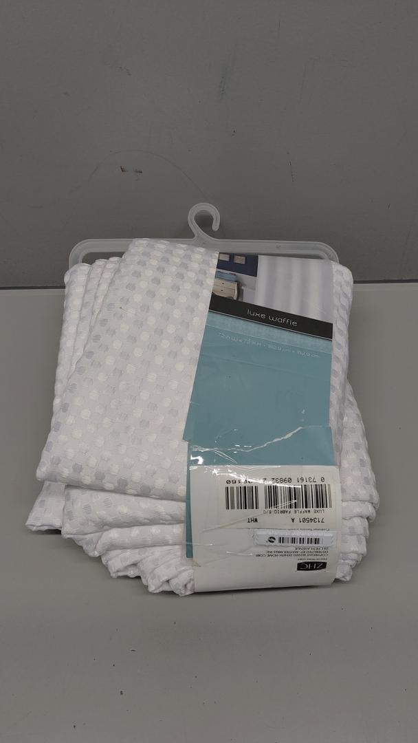 Zenna Home 72 in. H x 72 in. W White Solid Shower Curtain Liner PEVA - Total Qty