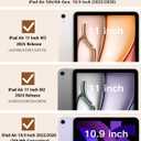 TiMOVO for iPad Air 11 Inch Case (M3/M2-2025/2024), iPad Air 5th Generation 2022/4th Gen 2020 10.9 Inch, Slim Hard Translucent Back Cover, Support Auto Wake/Sleep, Milky Coffee