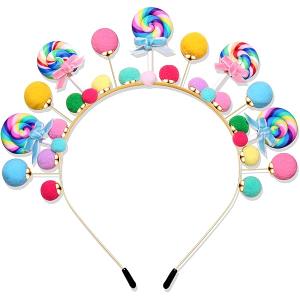 Lollipop Headband for Kids Toddlers Cartoon Candy Hairband Party Accessory Birthday Hair Hoop