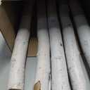 5 Pcs White Birch Poles 4 ft 1.5-2.5" Diameter Natural Wood Sticks