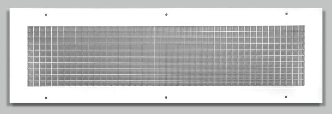 HVAC Premium 8'' x 24'' or 24'' x 8'' Cube Core Eggcrate Return Air Grille - Aluminum Rust Proof - HVAC Vent Duct Cover - White [Outer Dimensions: 9.75 X 25.75]