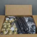 Brightown 4 Pack Jumbo C9 Christmas Pathway Lights Outdoor - Jumbo Xmas String Lights or Pathway Markers - Large Multicolored Bulbs Hanging Lights Waterproof Lawn Decoration for Holiday Home Tree Roof Yard Garden