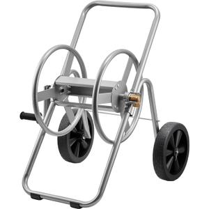 VEVOR Hose Reel Cart, 200/300 ft High-Pressure Garden Hose Cart, Hoses Reel Carts with Two Wheels, Handle & Heavy-Duty Mesh Storage Basket, Portable Hoses Reels for Garden Watering, Car Washing