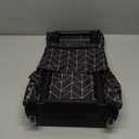 Small Collapsible Shopping Cart,Shopping Cart with Wheels,Folding Portable Bag,Waterproof Rolling Bag,Trolley Tote Stair Climbing for Traveling,Gift for Women&Older (Black)