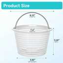 2-Pack Weighted Pool Skimmer Basket for Inground Pools, Heavy Duty Filter Basket with 316 Stainless Steel Handle, Replacement for Hayward SP1070/SP1070E & Pentair U-3