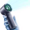 Mini Turbo Jet Fan: Portable Small Pocket Handheld Personal Rechargeable Battery Operated USB Charger Keeping Cool In Hot Weather For Travel Beach (Gray)