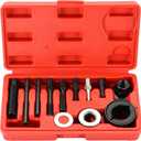 12PCS Power Steering Pulley Puller Installer Kit | Vacuum Pump Pulleys Installation Remover for Most Engines, Water Pump, Alternator Pulleys