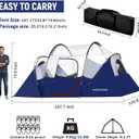 HIKERGARDEN 10 Person Camping Tent - Portable Easy Set Up Family Tent for Camp, Windproof Fabric Dome Tent Outdoor for Hiking, Backpacking, Traveling-14'x11'x74in(H)