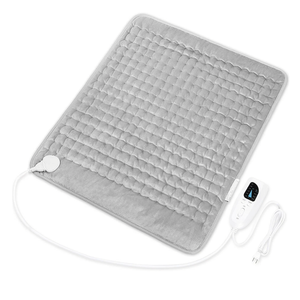 Deepsoon Heating Pad,Electric Heating Pads for Back,Neck,Abdomen,Moist Heating Pad for Shoulder,Knee,Arms,Legs,Dry/Moist Heat & Auto Shut Off, Christmas Gifts for Men and Women, Light Gray, 24x20 Inch