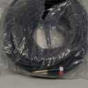 Elecan Dual 6.35mm 1/4 TS to Dual 1/4 TS Stereo Audio Cable 50 Ft, Interconnect Insert Cable, Firm Connection,Flexible Durable Tearable Color-Coded Mono Breakout Cable for Speaker Amplifier Mixer+Ties