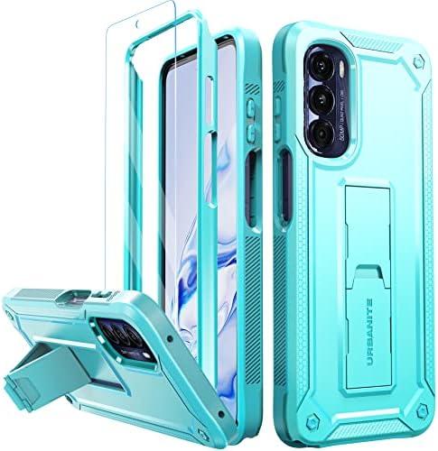 URBANITE for Motorola Moto G Stylus 5G (2022) Case, Military Grade Rugged Shockproof Protective Cover with Screen Protector and Kickstand (Sky Blue)