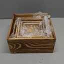 Wood Crates For Display,Rustic Crate Storage Decorative Boxes Set of 6.