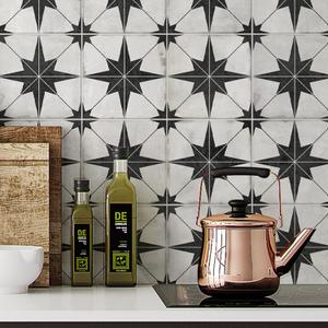Peel and Stick Wallpaper 17.1"x393" Black Star Vinyl Contact Paper for Bedroom Kitchen Removable Self-Adhesive Wall Paper