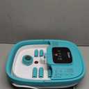 HOSPAN Collapsible Foot Spa with Heat, Bubble, Red Light, and Temperature Control, Foot Bath Massager with 8 Shiatsu Massage Rollers, Pedicure Foot Spa for Relaxation - FS01A (Sky Blue)