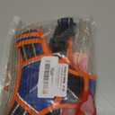 Eagloo Dog Harness for Large Dogs, No Pull Service Vest with Reflective Strips and Control Handle, Adjustable and Comfortable for Walking, No Choke Harness with 2 Metal Rings, Blue & Orange, M