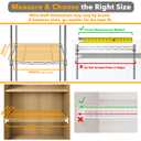 SpaceAid Wire Shelf Covers for Pantry Rack, 36" W x 12" D, White 5pcs