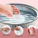 4 Pcs Waterproof Finger Protector Waterproof Toe Cover Silicone Finger Protectors for Wounds for Wounds, Bathing and Nail Care(Large)