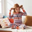 PATPAT Toddler & Kids Pajama Sets with Bamboo Viscose, Snug Fit Pjs for Girls, All-Season Comfort Sleepwear, Ages 2-12 Years