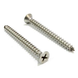 Bolt Dropper #10 x 3-Inch Flat Head Phillips Screws - 100 Pieces Stainless Steel for Wood - Durable and Corrosion Resistant for Indoor and Outdoor Projects