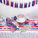 2 x 24Pcs 4th of July Party Popcorn Boxes Patriotic Party Candy Cookie Popcorn Container for Independence Day Theme Party Decorations