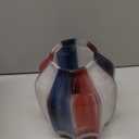 4th of July Decorations Christmas Glass Vase for Flowers Red White and Blue Modern Vase Bouquet 8.0" Patriotic Deco Fourth of July Decorations for Home Centerpieces,Holiday Party,Office